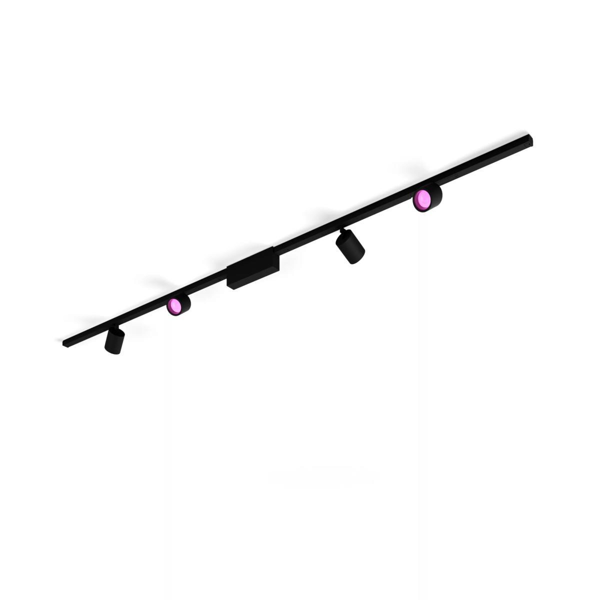 Philips Hue White and colour ambience Perifo straight ceiling base kit (4 spots) | JAR Computers Philips Hue White and colour ambience Perifo straight ceiling base kit (4 spots)