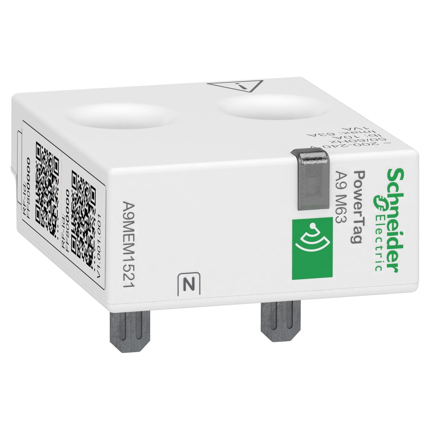 PowerTag - Acti9 Monoconnect - 1P+N - горна позиция - Maximum 63A - енергиен сензор - SCHNEIDER ELECTRIC PowerTag A9MEM1521 | JAR Computers PowerTag - Acti9 Monoconnect - 1P+N - горна позиция - Maximum 63A - енергиен сензор - SCHNEIDER ELECTRIC PowerTag A9MEM1521