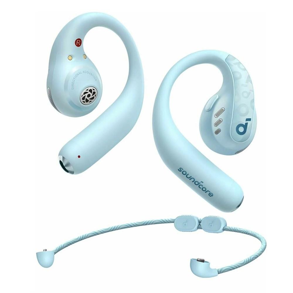 Спортни блутут TWS слушалки с кейс за зареждане - Anker SoundCore AeroFit Pro TWS Earbuds (син) | JAR Computers Спортни блутут TWS слушалки с кейс за зареждане - Anker SoundCore AeroFit Pro TWS Earbuds (син)