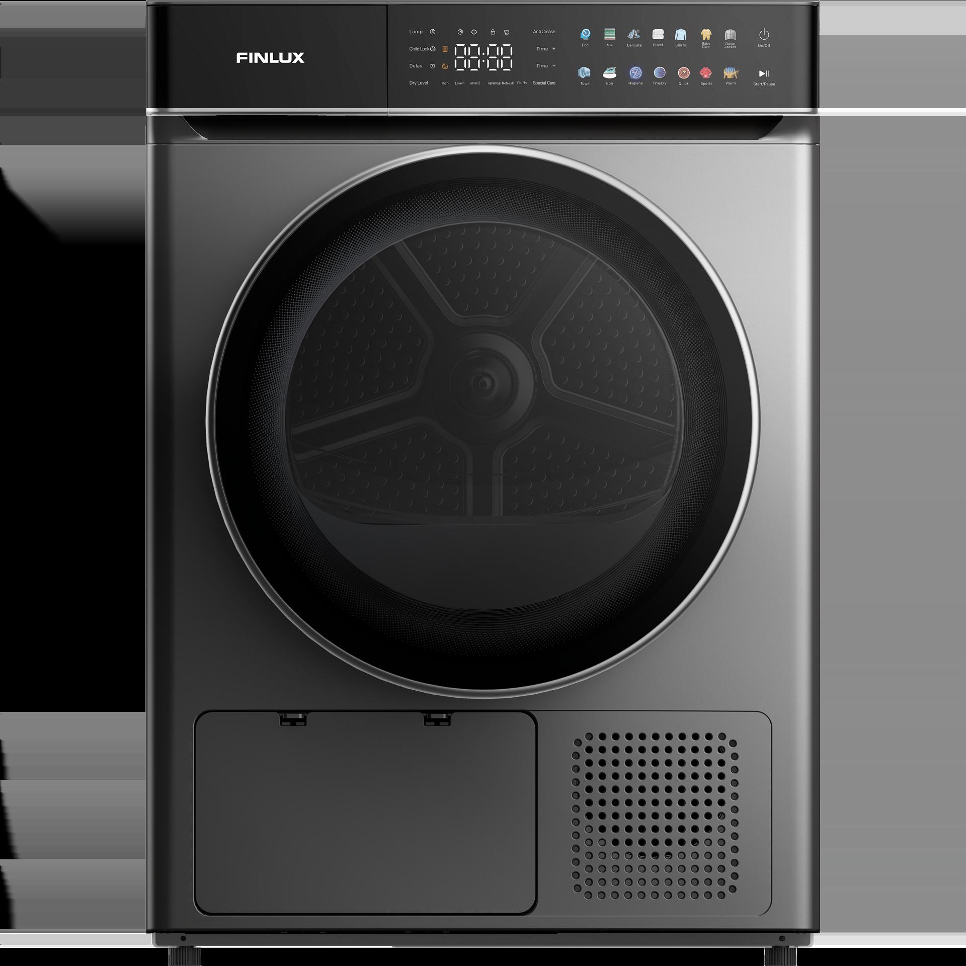 Сушилня Finlux TDF10HIGH14END , 10 kg, E , Inox