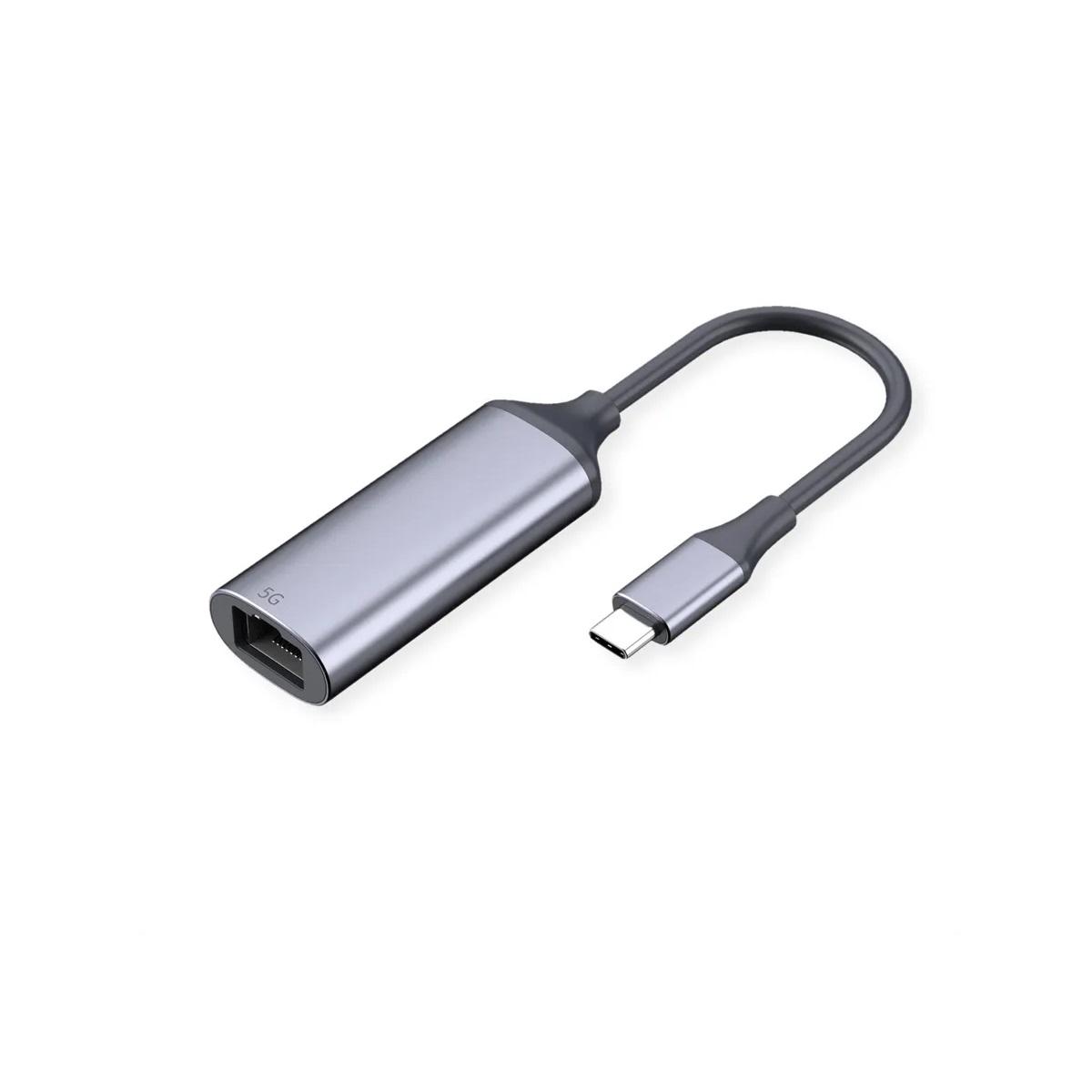 VALUE 12.99.1128 :: USB 3.2 Type-C към 5 Gigabit, Ethernet, мрежов конвертор, сив | JAR Computers VALUE 12.99.1128 :: USB 3.2 Type-C към 5 Gigabit, Ethernet, мрежов конвертор, сив
