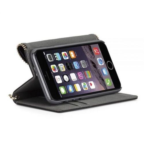 Дизайнерски кожен калъф (естествена кожа) за iPhone 6, iPhone 6S - CaseMate Leather Folio Case Rebecca Minkoff Collection (черен) | JAR Computers Дизайнерски кожен калъф (естествена кожа) за iPhone 6, iPhone 6S - CaseMate Leather Folio Case Rebecca Minkoff Collection (черен)
