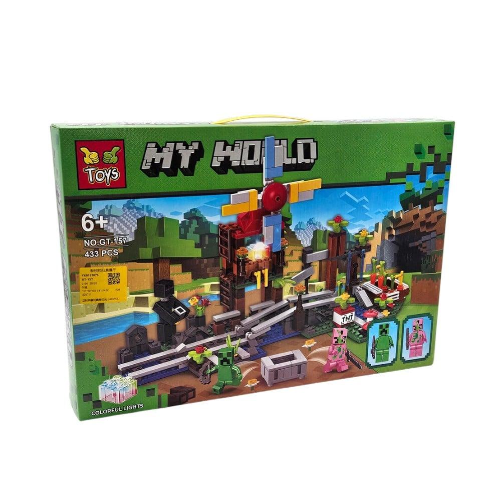 Конструктор Toys Pixel My World, със светлини, 433 части