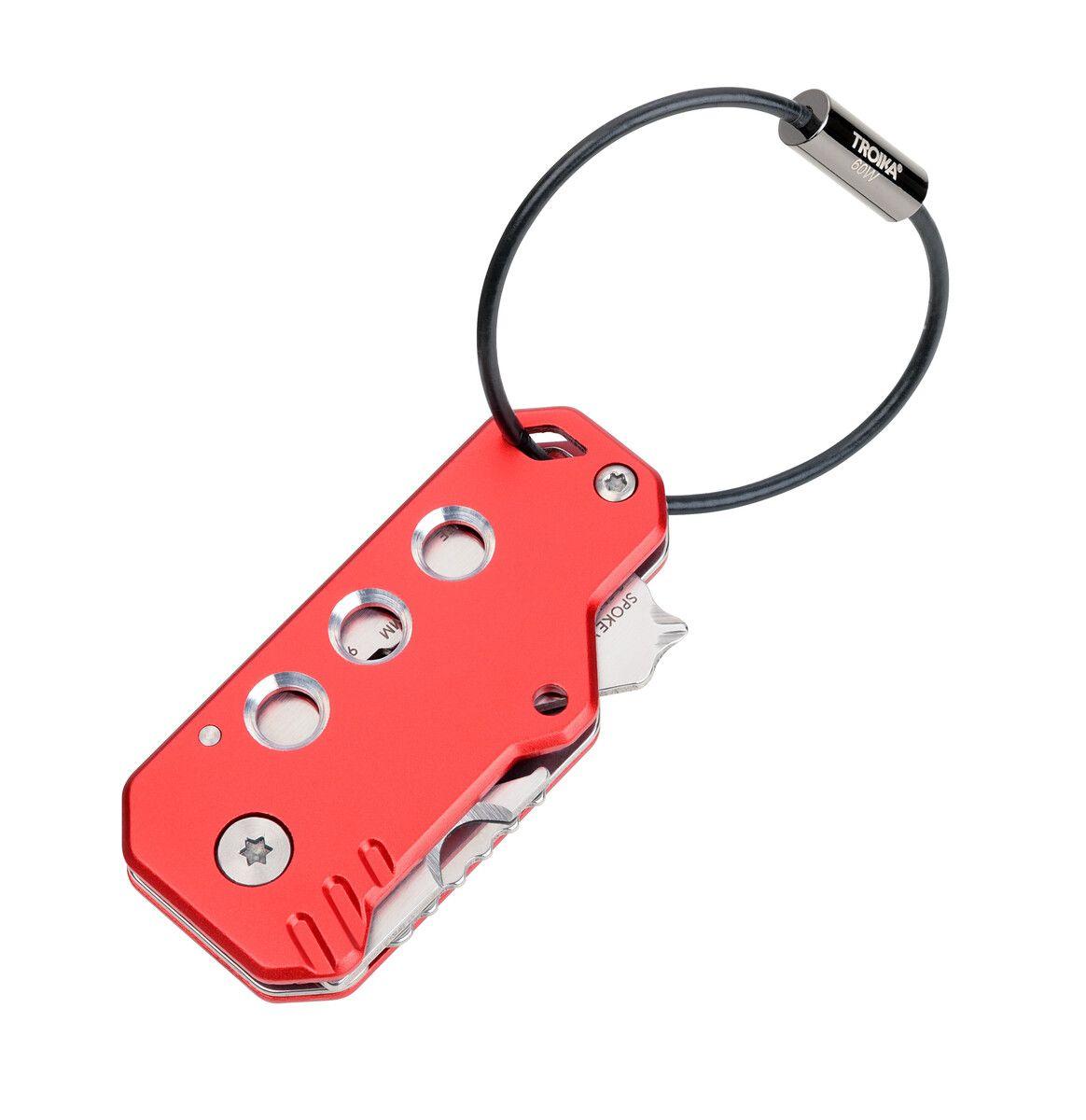 Многофункционален инструмент/ключодържател Troika - KEYTOOL, червен