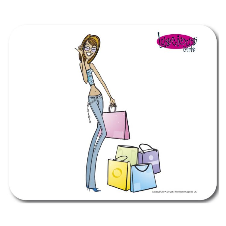 Неопренова подложка за мишка - Allsop Shopping Girl Mousepad | JAR Computers Неопренова подложка за мишка - Allsop Shopping Girl Mousepad