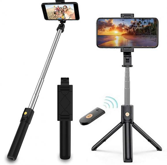 SELFIE STICK GS40 + stoika Bluetooth,Motor Black | JAR Computers SELFIE STICK GS40 + stoika Bluetooth,Motor Black