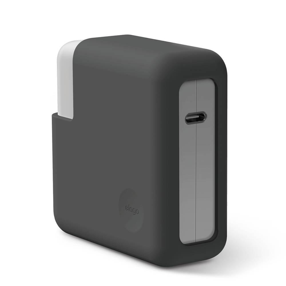 Силиконов калъф за MagSafe 2 60W и Apple USB-C 61W захранвания - Elago MacBook Charger Cover (тъмносив) | JAR Computers Силиконов калъф за MagSafe 2 60W и Apple USB-C 61W захранвания - Elago MacBook Charger Cover (тъмносив)