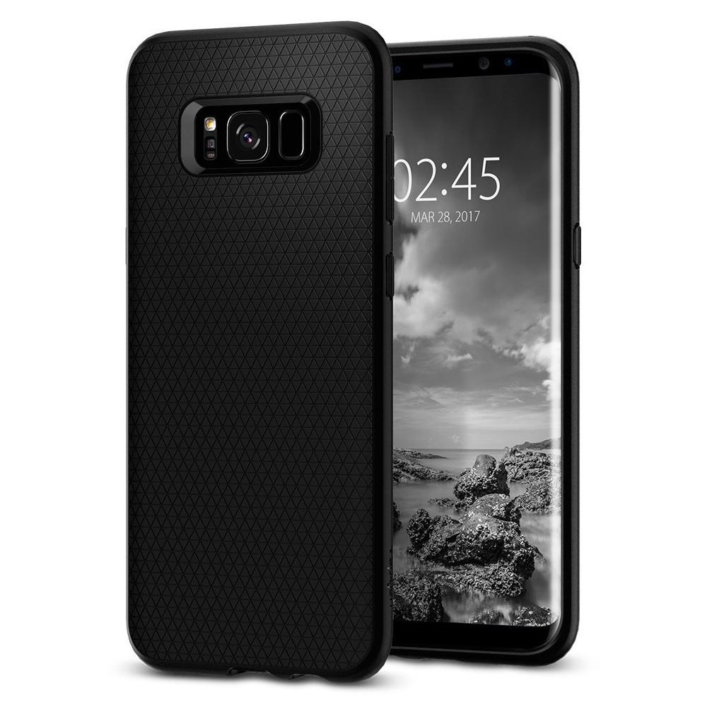 Силиконов (TPU) калъф с висока степен на защита за Samsung Galaxy S8 (черен-мат) - Spigen Liquid Air Case | JAR Computers Силиконов (TPU) калъф с висока степен на защита за Samsung Galaxy S8 (черен-мат) - Spigen Liquid Air Case