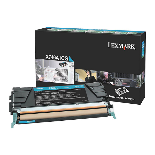 X746/748 CYAN RET. PR. TONER CRTR (7k) (LEXX746A1CG)