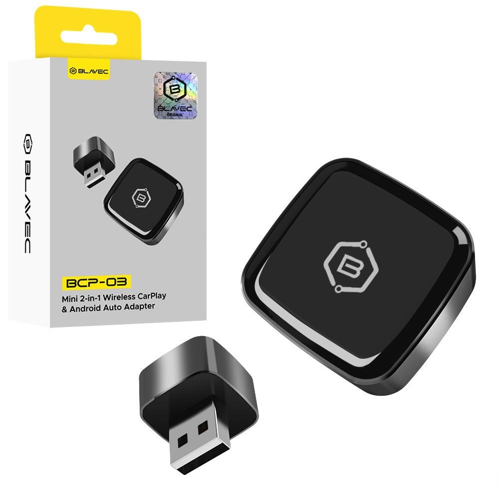 Безжичен Apple CarPlay и Android Auto USB-A адаптер - Blavec BCP-03 2-in-1 Wireless CarPlay And Android Auto USB-A Adapter (черен) | JAR Computers Безжичен Apple CarPlay и Android Auto USB-A адаптер - Blavec BCP-03 2-in-1 Wireless CarPlay And Android Auto USB-A Adapter (черен)