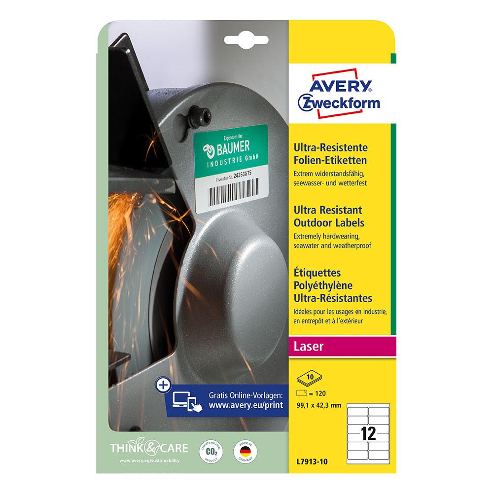 Етикети Avery 99.1/42.3 Супер 12ет 10л