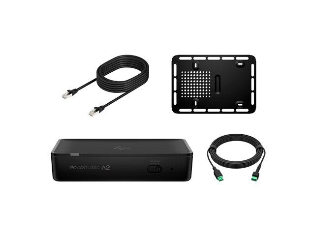 HP Poly Studio A2 Audio Bridge CAT6A and Mic Extension Cable and Mounting Plate | JAR Computers HP Poly Studio A2 Audio Bridge CAT6A and Mic Extension Cable and Mounting Plate