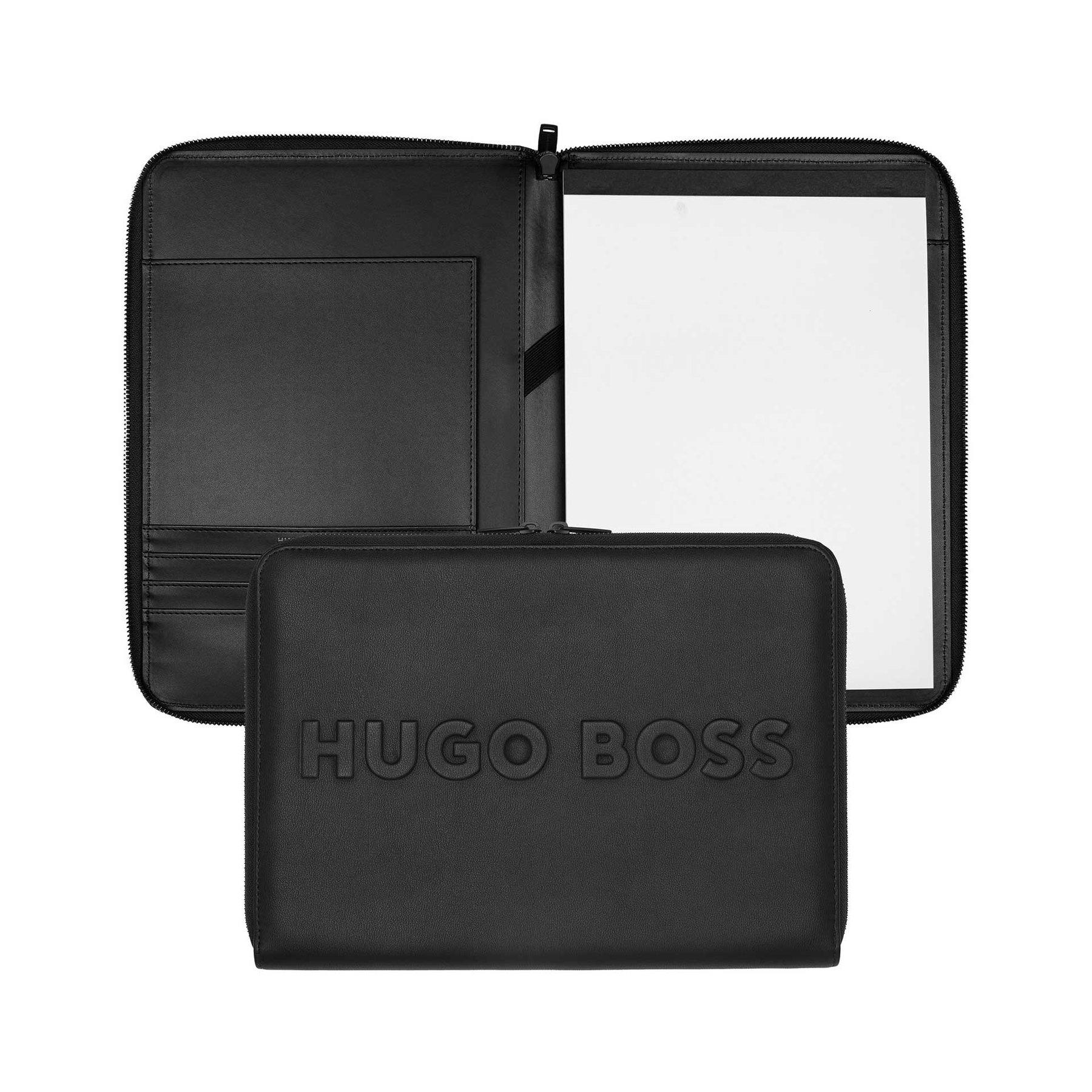 Hugo Boss Конферентна папка Label, А4, с цип, черна | JAR Computers Hugo Boss Конферентна папка Label, А4, с цип, черна