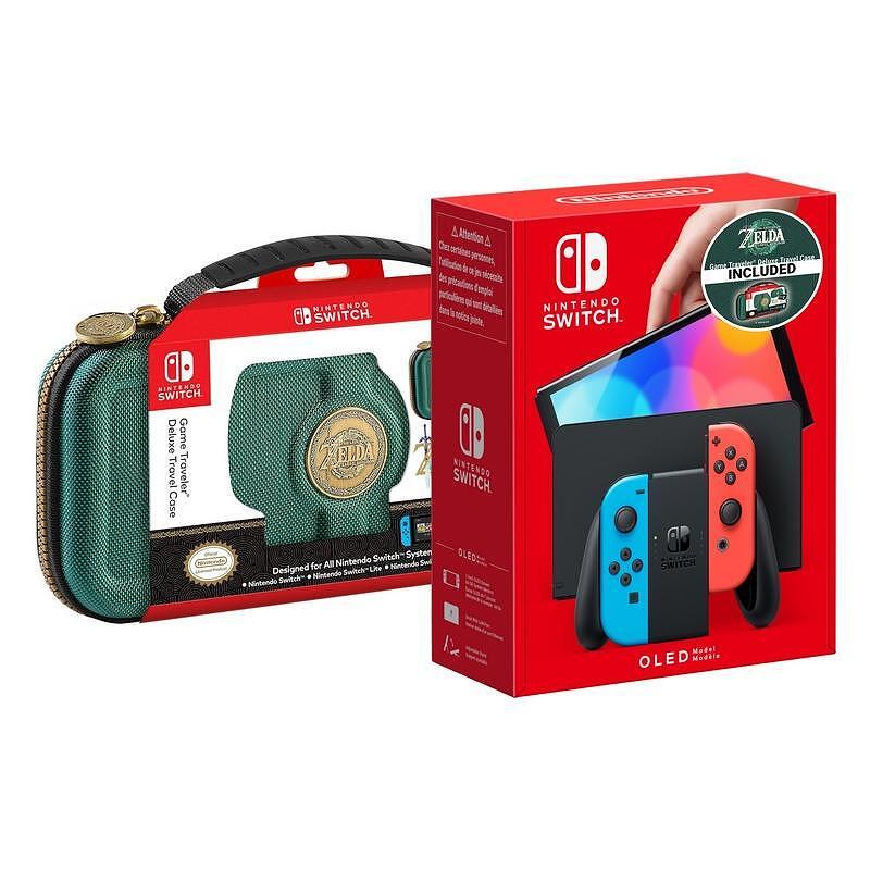 Конзола Nintendo Switch OLED (Red/Blue) + Чанта Zelda Travel Case | JAR Computers Конзола Nintendo Switch OLED (Red/Blue) + Чанта Zelda Travel Case