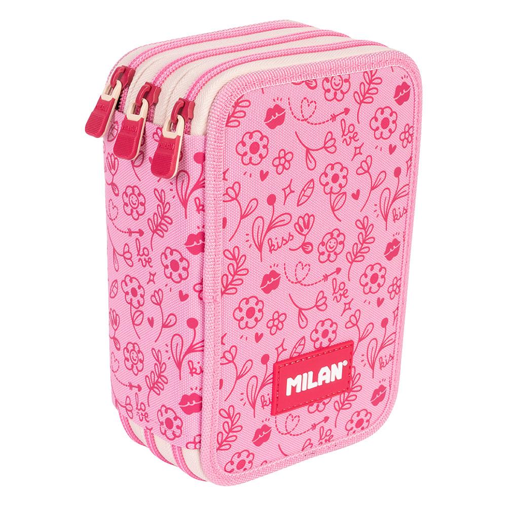 Несесер Milan Flowicorn 3 ципа 49 ч. роз | JAR Computers Несесер Milan Flowicorn 3 ципа 49 ч. роз