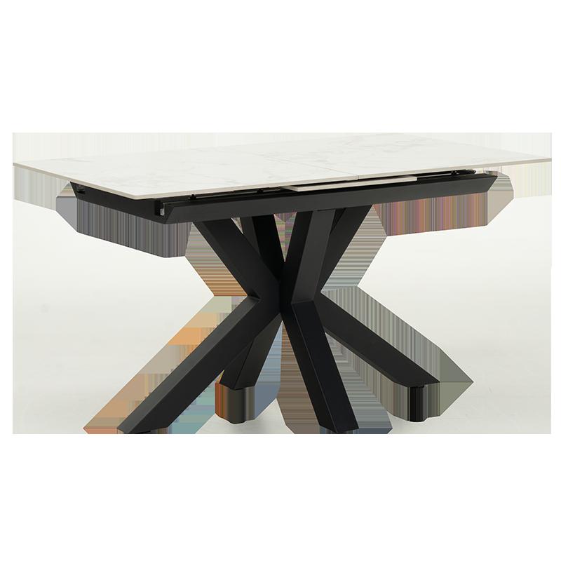 Разтегателна трапезна маса STARGARD - бял гланц