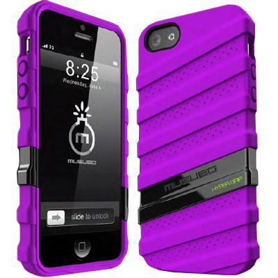 Силиконов калъф за iPhone 5, iPhone 5S, iPhone SE - Musubo Hypergrip Case (лилав) | JAR Computers Силиконов калъф за iPhone 5, iPhone 5S, iPhone SE - Musubo Hypergrip Case (лилав)