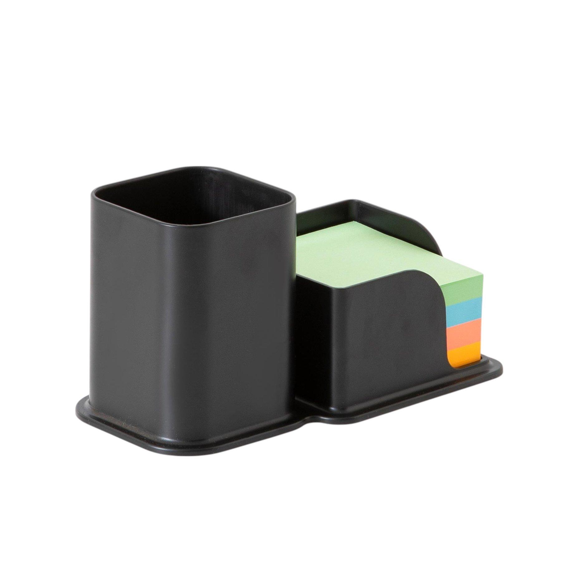 Sworld Моливник с поставка за листчета, 2в1, черен