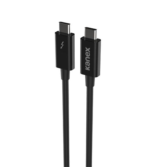 Thunderbolt 3 (USB-C) кабел за Apple продукти (0.5м) - Kanex Thunderbolt 3 Cable (40Gbps) (черен) | JAR Computers Thunderbolt 3 (USB-C) кабел за Apple продукти (0.5м) - Kanex Thunderbolt 3 Cable (40Gbps) (черен)