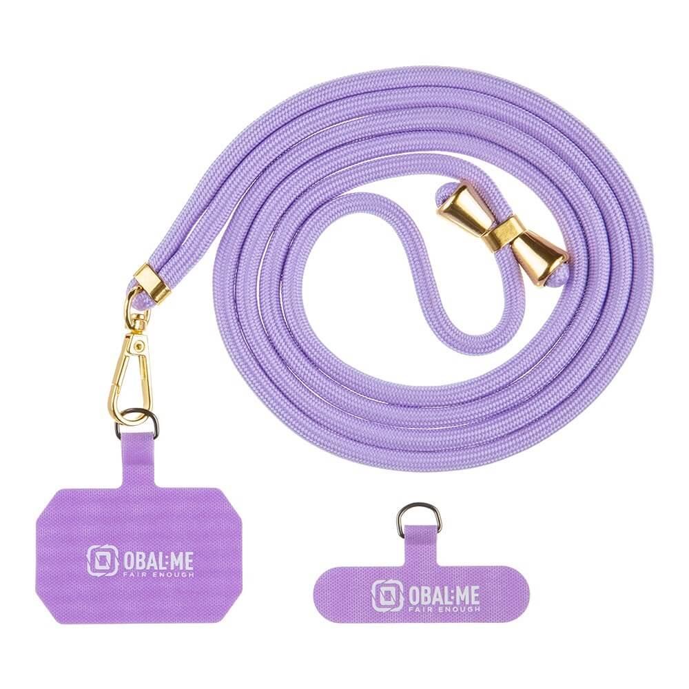Универсална връзка за носене през врата за смартфони - OBALME NeckTag Allure Rope Universal Necklace Phone Lanyard (лилав) | JAR Computers Универсална връзка за носене през врата за смартфони - OBALME NeckTag Allure Rope Universal Necklace Phone Lanyard (лилав)