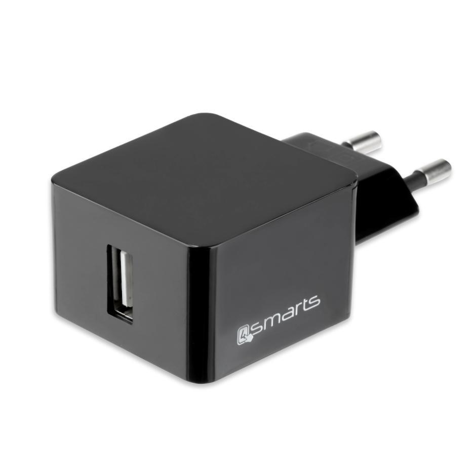 Захранване за ел. мрежа 2.4A с USB изход - 4smarts Wall Charger VoltPlug 12W (bulk) | JAR Computers Захранване за ел. мрежа 2.4A с USB изход - 4smarts Wall Charger VoltPlug 12W (bulk)