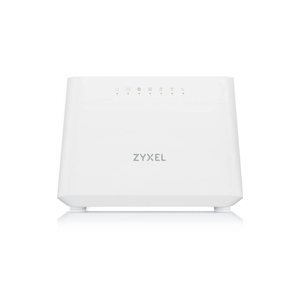 ZyXEL WiFi 6 AX1800 VDSL2 IAD 5-port Super Vectoring Gateway (upto 35B) and USB with Easy Mesh Support + Lanberg patch cord CAT.6 FTP 3m, red