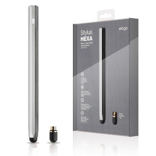 Алуминиева писалка за iPhone, iPad и капацитивни дисплеи - Elago Stylus Pen Hexa (сребрист) | JAR Computers Алуминиева писалка за iPhone, iPad и капацитивни дисплеи - Elago Stylus Pen Hexa (сребрист)