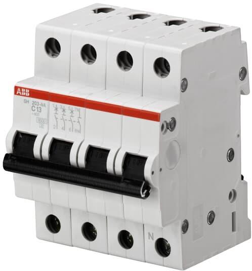 Автоматичен прекъсвач SH203 3P+N 6A крива С 6kA ABB | JAR Computers Автоматичен прекъсвач SH203 3P+N 6A крива С 6kA ABB