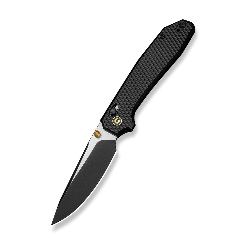 Джобен нож CIVIVI ELITE Tessera Diamond Patterned Black Aluminum Handle | JAR Computers Джобен нож CIVIVI ELITE Tessera Diamond Patterned Black Aluminum Handle