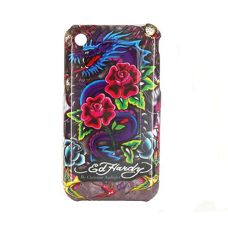 Ed Hardy Rose кутия за задната част на iPhone 3G/3Gs | JAR Computers Ed Hardy Rose кутия за задната част на iPhone 3G/3Gs
