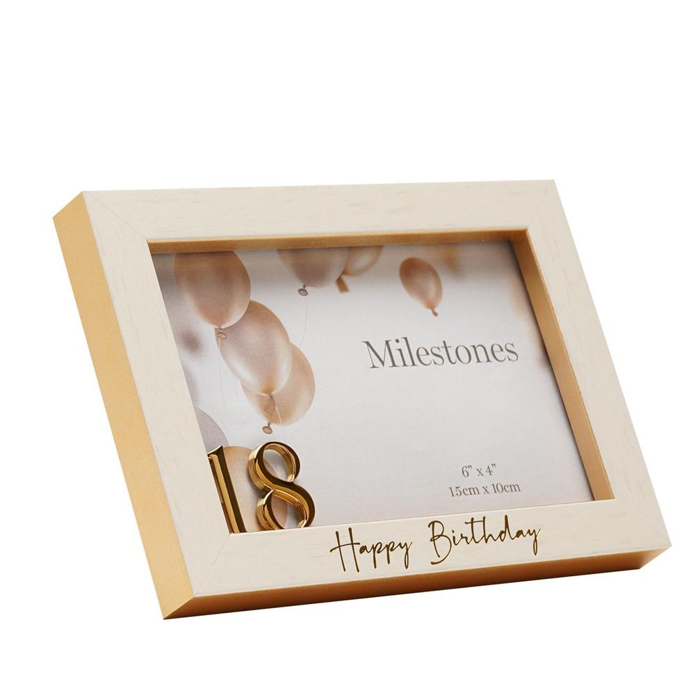 Фоторамка Milestone “Happy Birthday" с 3D цифра "18", 15x10 см | JAR Computers Фоторамка Milestone “Happy Birthday" с 3D цифра "18", 15x10 см