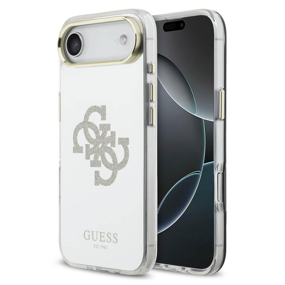 Хибриден удароустойчив кейс с MagSafe за iPhone 17 Air - Guess 4G Mirror Glitter Logo MagSafe Case (огледален-златист) | JAR Computers Хибриден удароустойчив кейс с MagSafe за iPhone 17 Air - Guess 4G Mirror Glitter Logo MagSafe Case (огледален-златист)