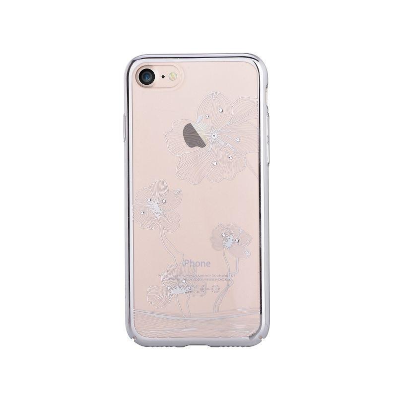 Поликарбонатов кейс за iPhone 8 Plus, iPhone 7 Plus (с кристали Сваровски) - Comma Crystal Flora 360 Case (сребрист) | JAR Computers Поликарбонатов кейс за iPhone 8 Plus, iPhone 7 Plus (с кристали Сваровски) - Comma Crystal Flora 360 Case (сребрист)