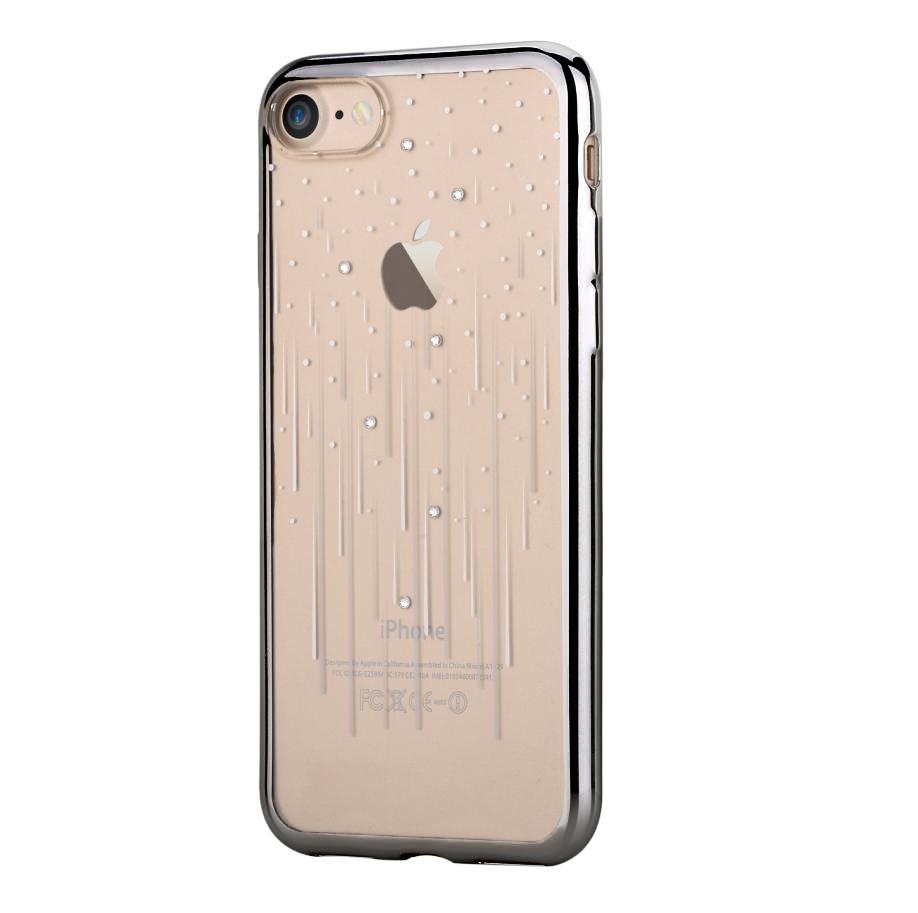 Силиконов (TPU) калъф за iPhone 8, iPhone 7 (с кристали Сваровски) - Devia Crystal Meteor Case (черен) | JAR Computers Силиконов (TPU) калъф за iPhone 8, iPhone 7 (с кристали Сваровски) - Devia Crystal Meteor Case (черен)