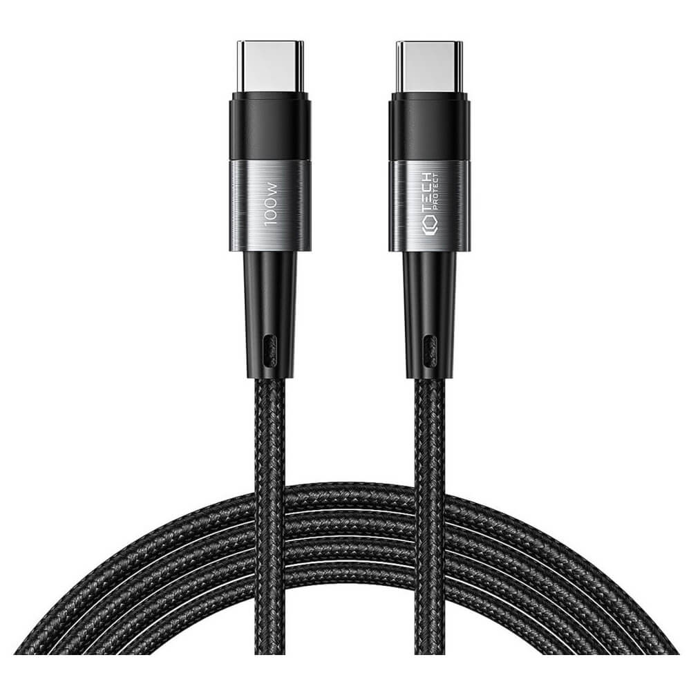 Tech-Protect Ultraboost USB-C to USB-C Cable 100W - USB-C към USB-C кабел за устройства с USB-C порт (200 см) (черен)
