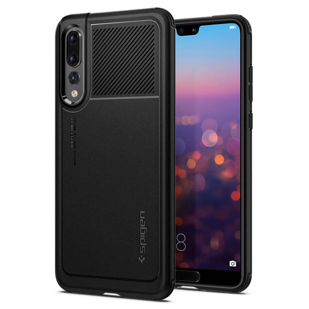 Удароустойчив силиконов (TPU) калъф за Huawei P20 Pro - Spigen Rugged Armor Case (черен) | JAR Computers Удароустойчив силиконов (TPU) калъф за Huawei P20 Pro - Spigen Rugged Armor Case (черен)