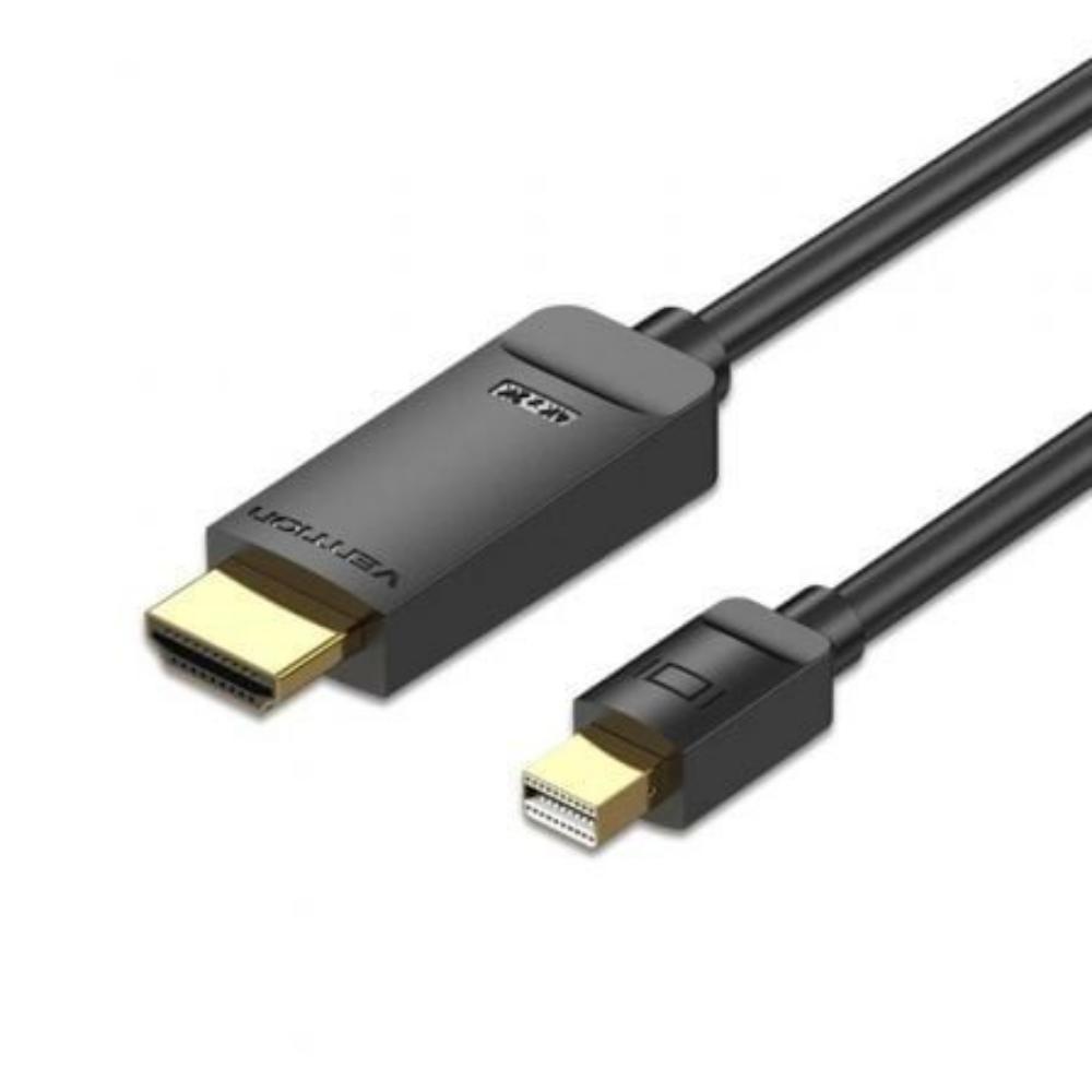 VENTION 4K Mini DisplayPort to HDMI Cable 3M Black (HAHBI) (VENHAHBI) | JAR Computers VENTION 4K Mini DisplayPort to HDMI Cable 3M Black (HAHBI) (VENHAHBI)