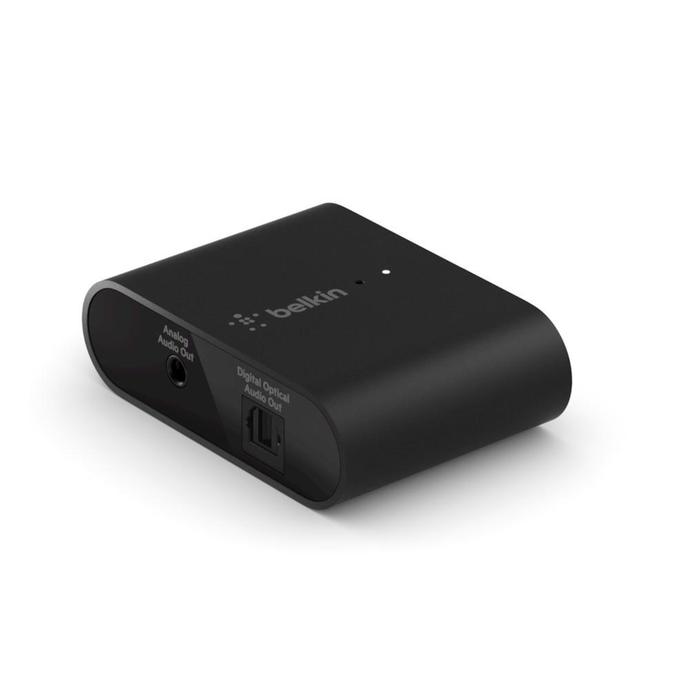 Адаптер USB-C към 3.5 мм. аудио и оптичен изход с AirPlay 2 технология - Belkin Soundform Connect Audio Adapter with AirPlay  2  (черен) | JAR Computers Адаптер USB-C към 3.5 мм. аудио и оптичен изход с AirPlay 2 технология - Belkin Soundform Connect Audio Adapter with AirPlay  2  (черен)