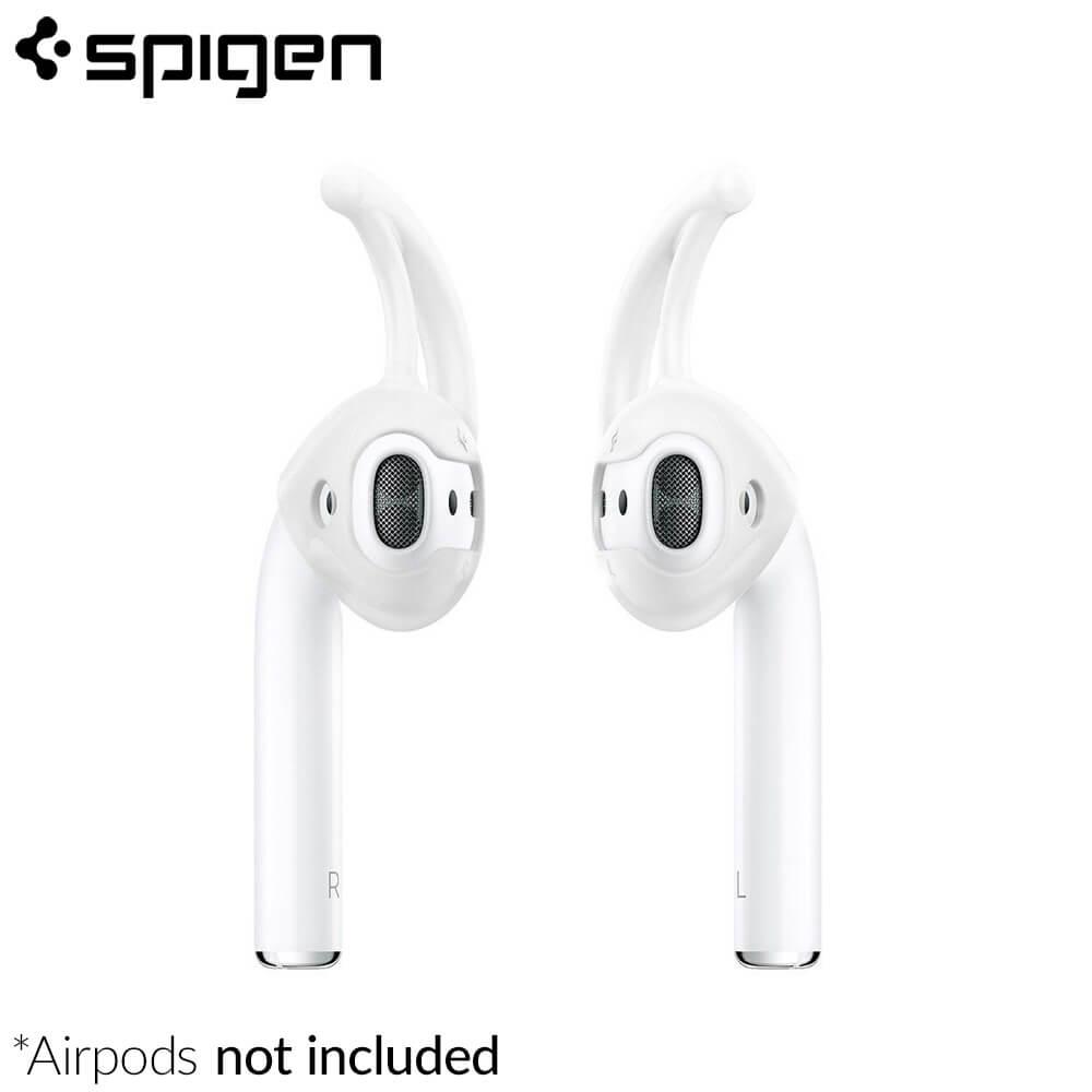 Антибактериални силиконови калъфчета за Apple Airpods и Apple Airpods 2 (бял) - Spigen TEKA Airpods Earhooks (4 броя) | JAR Computers Антибактериални силиконови калъфчета за Apple Airpods и Apple Airpods 2 (бял) - Spigen TEKA Airpods Earhooks (4 броя)