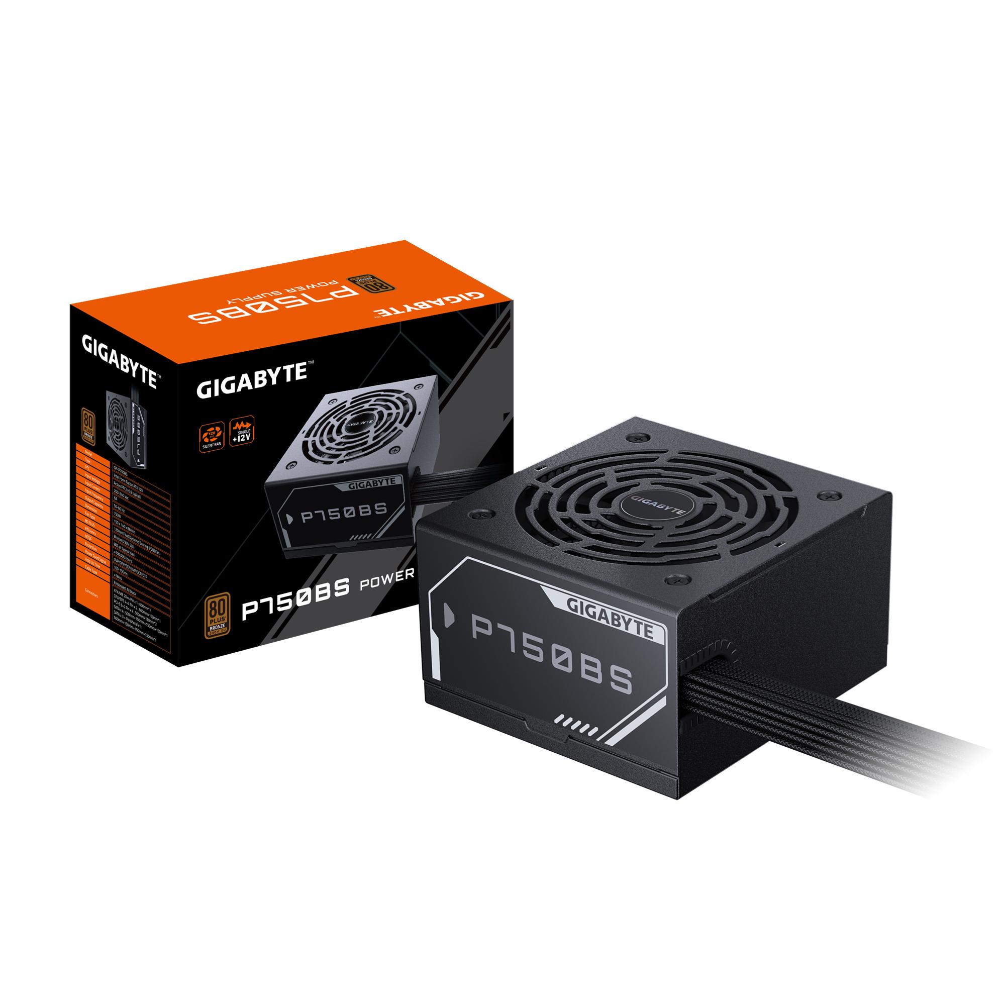 GIGABYTE P750BS захранващ блок 750 W 20+4 pin ATX ATX Черен | JAR Computers GIGABYTE P750BS захранващ блок 750 W 20+4 pin ATX ATX Черен