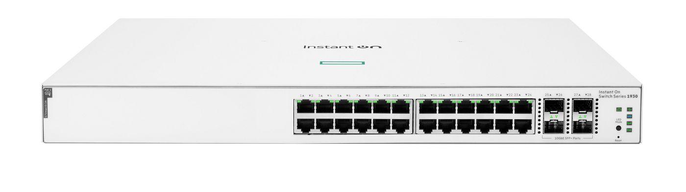 HPE Networking Instant On 1930 24G Class4 PoE 4SFP/SFP+ 195W Switch | JAR Computers HPE Networking Instant On 1930 24G Class4 PoE 4SFP/SFP+ 195W Switch