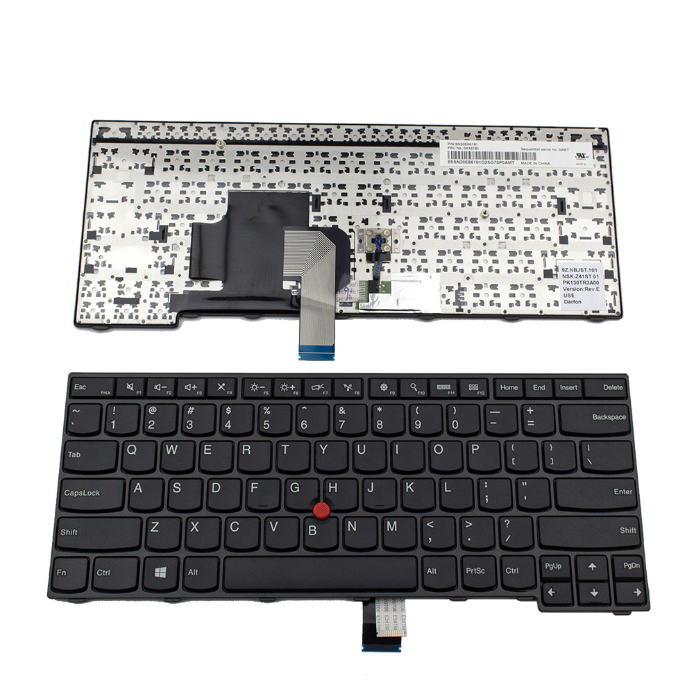 Клавиатура за лаптоп Lenovo ThinkPad E450 E455 E450C Черна с Черна Рамка / Black Frame Black | JAR Computers Клавиатура за лаптоп Lenovo ThinkPad E450 E455 E450C Черна с Черна Рамка / Black Frame Black