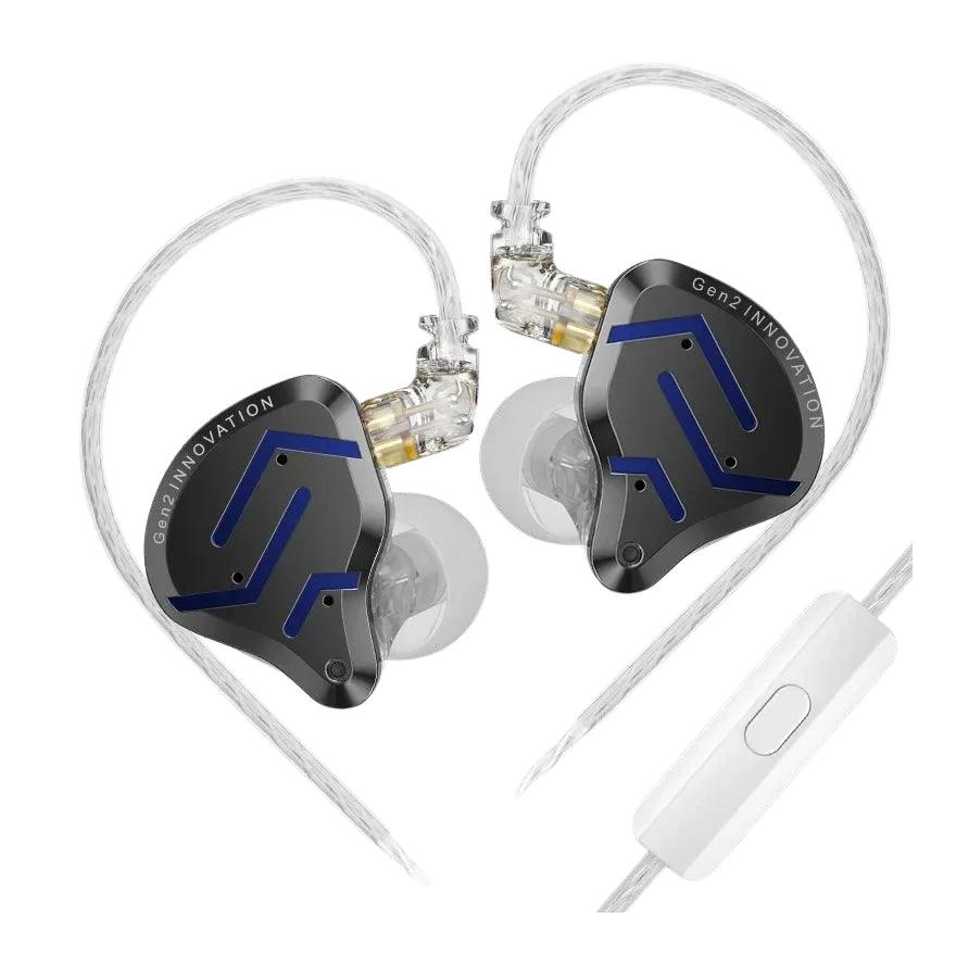 KZ професионални слушалки Hi-Fi In-Ear-Monitors - ZSN PRO 2 Midnight Black (Limited version), Mic