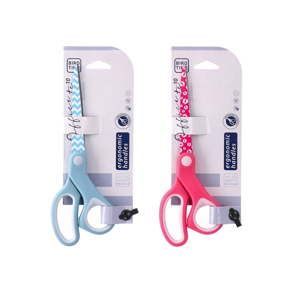 Ножица Biro Time Officut, 21.5 cm, асорти, 1 брой