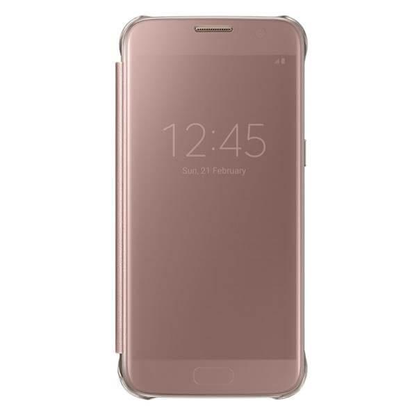 Оригинален кейс през който виждате информация от дисплея за Samsung Galaxy S7 - Samsung Clear View Cover EF-ZG930CZEGWW (розово злато) | JAR Computers Оригинален кейс през който виждате информация от дисплея за Samsung Galaxy S7 - Samsung Clear View Cover EF-ZG930CZEGWW (розово злато)