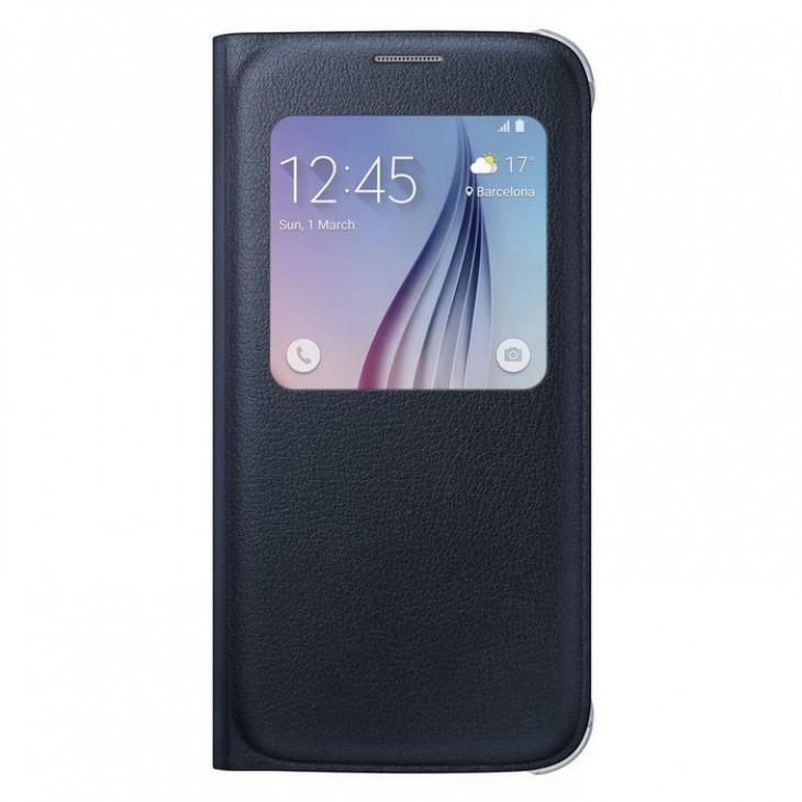 Оригинален кожен калъф за Samsung Galaxy S6 - Samsung S-View Cover EF-CG920PBEGWW (черен) | JAR Computers Оригинален кожен калъф за Samsung Galaxy S6 - Samsung S-View Cover EF-CG920PBEGWW (черен)
