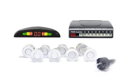 Парктроник с 8 сензора и LED дисплей - сребристи датчици | JAR Computers Парктроник с 8 сензора и LED дисплей - сребристи датчици