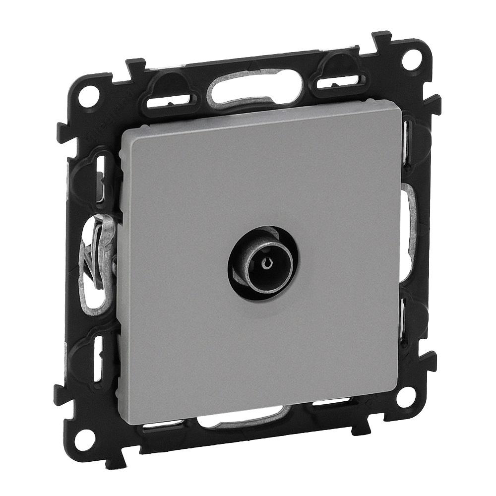 Розетка TV крайна (10 dB) Алуминий - Legrand Valena Life 753360 | JAR Computers Розетка TV крайна (10 dB) Алуминий - Legrand Valena Life 753360