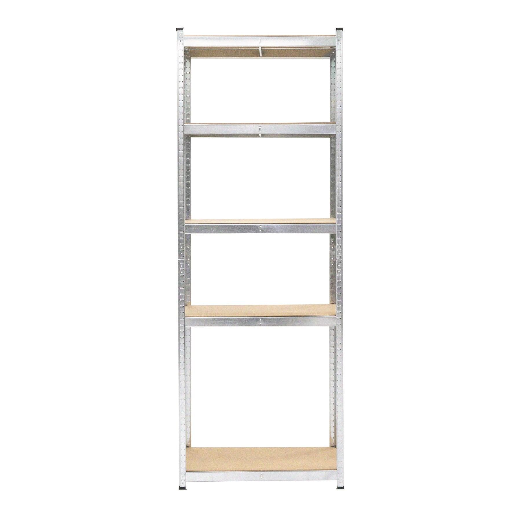 Стелаж RFG, метален, с 5 рафта, 800 х 400 х 2200 mm, MDF, до 200 kg