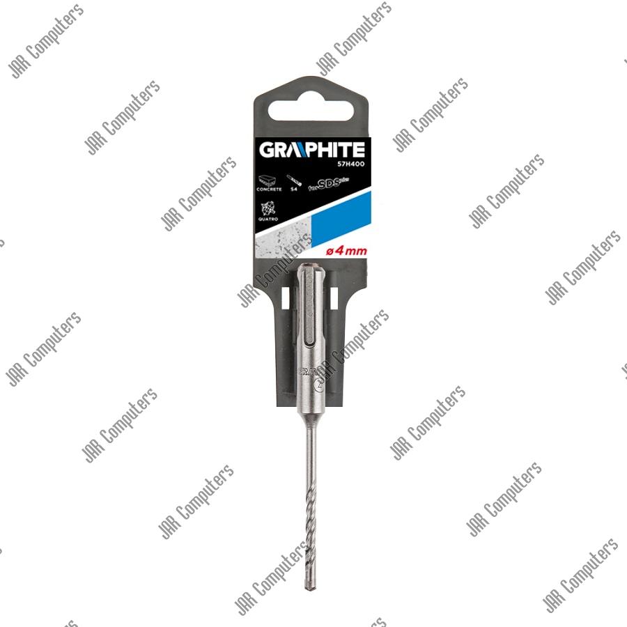 СВРЕДЛО ЗА БЕТОН GRAPHITE SDS+ 16х310мм 4-глави | JAR Computers СВРЕДЛО ЗА БЕТОН GRAPHITE SDS+ 16х310мм 4-глави